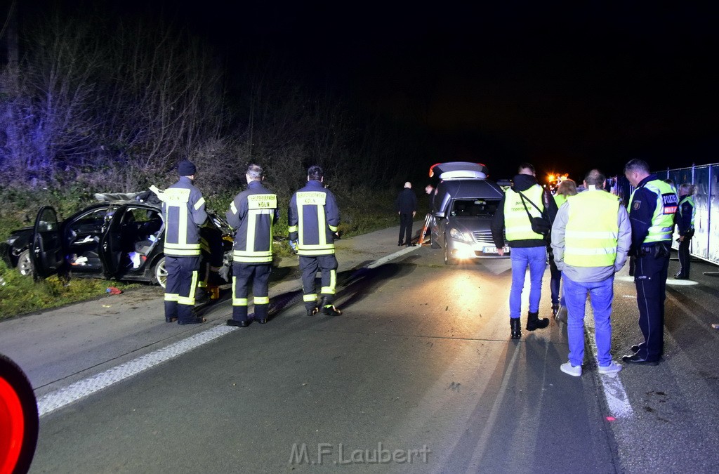 Schwerer VU A 4 Rich Olpe kurz vor AS Koeln Klettenberg P055.JPG - Miklos Laubert